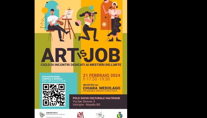 ART IS JOB: Ciclo di incontri dedicati ai mestieri dell'arte 