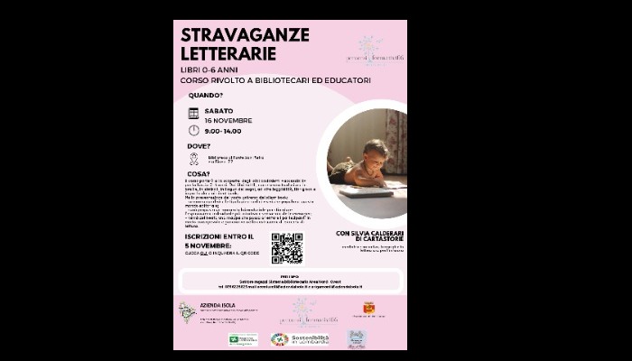 CORSO DI FORMAZIONE 0/6: STRAVAGANZE LETTERARIE