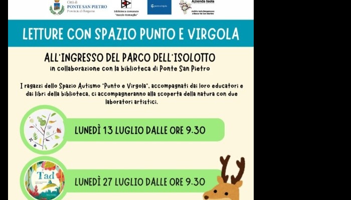 immagine di Punto e Virgola - Laboratori di Lettura all'Isolotto - Estate 2026